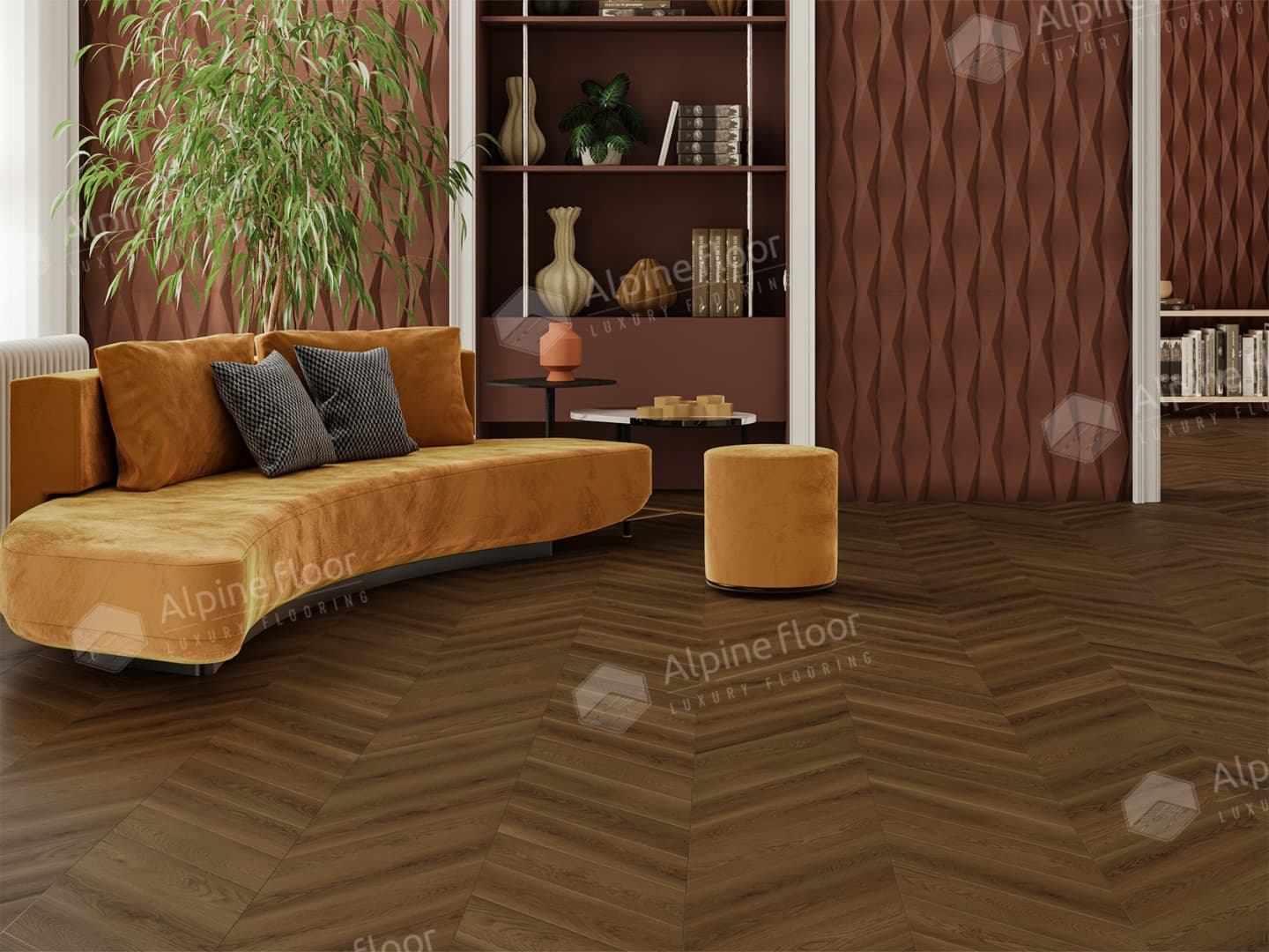 Ламинат Alpine Floor Original CHEVRON ART Дуб Денали LF109-09
