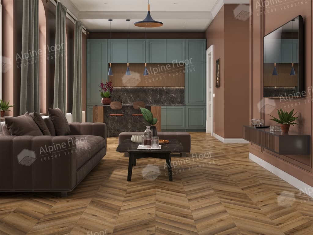 Ламинат Alpine Floor Original CHEVRON ART Дуб Килиманджаро LF109-04