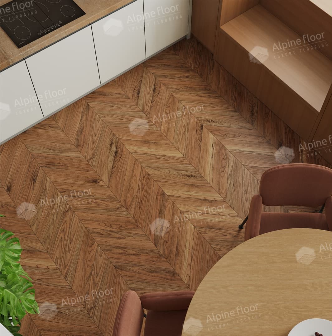 Ламинат Alpine Floor Original CHEVRON ART Орех Монблан LF109-11