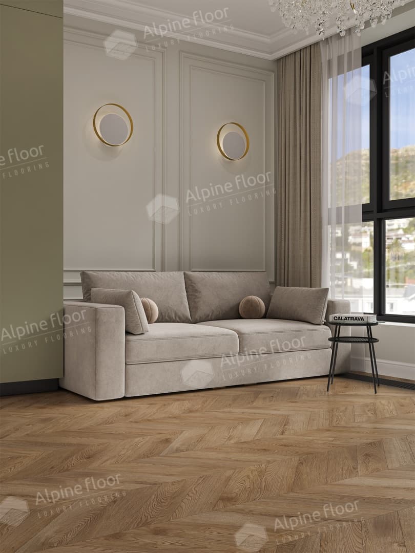 Ламинат Alpine Floor Original CHEVRON ART Дуб Эверест LF109-06