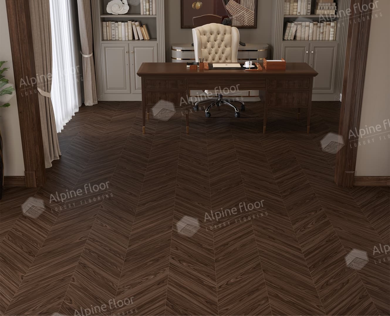 Ламинат Alpine Floor Original CHEVRON ART Орех Гранд-Каньон LF109-10