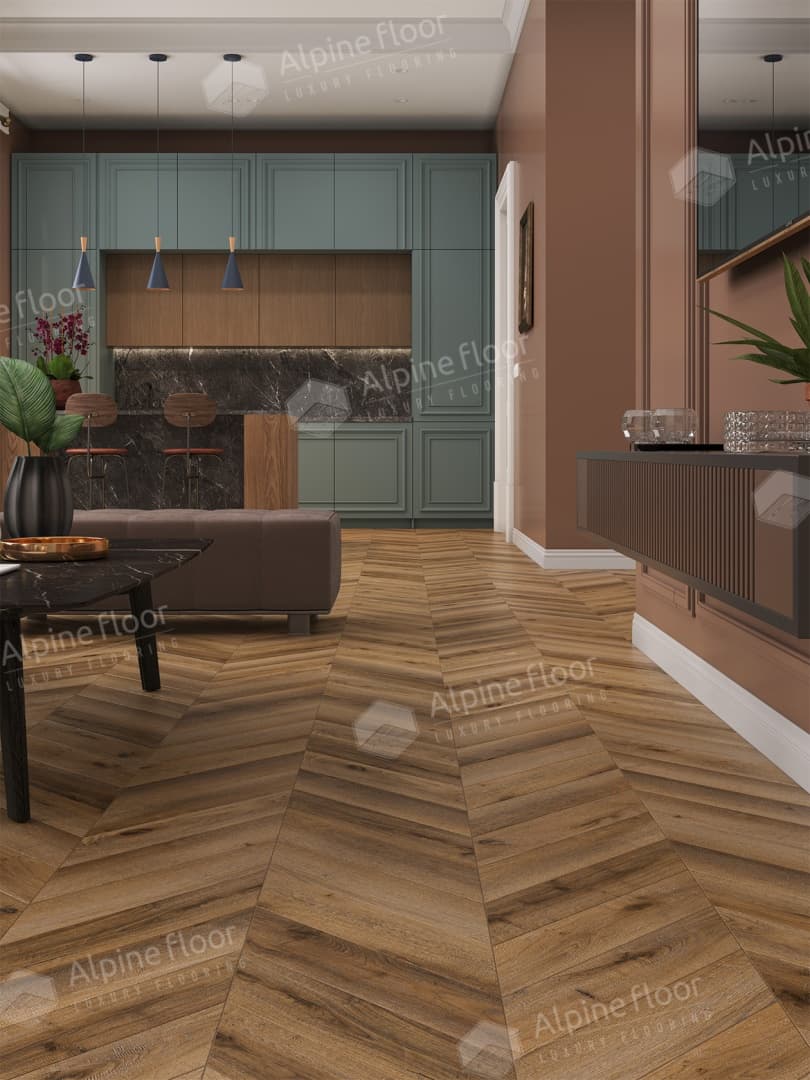 Ламинат Alpine Floor Original CHEVRON ART Дуб Килиманджаро LF109-04
