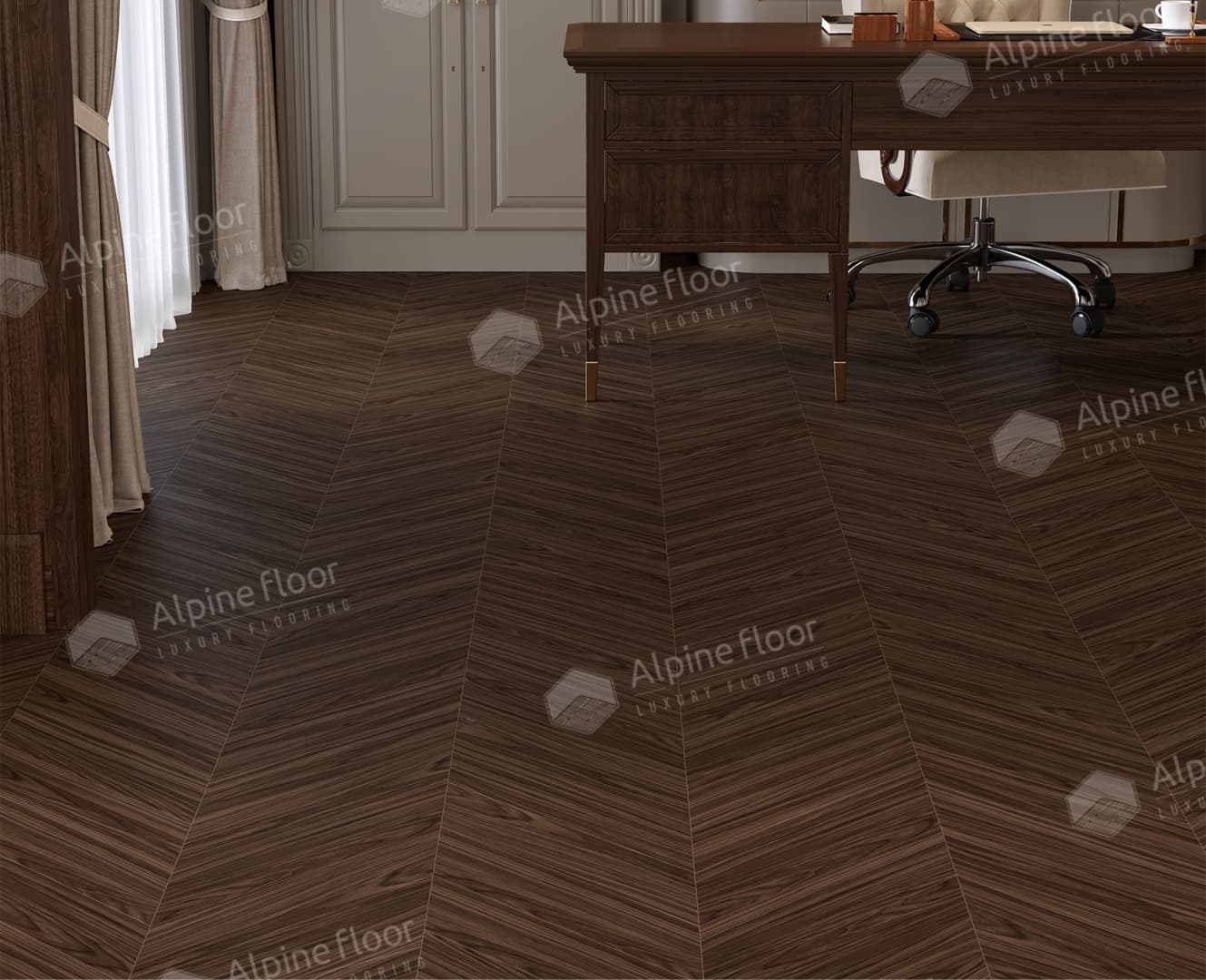 Ламинат Alpine Floor Original CHEVRON ART Орех Гранд-Каньон LF109-10