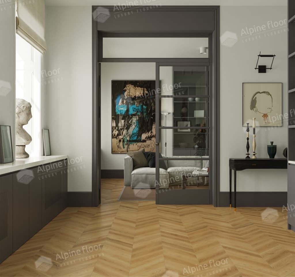 Ламинат Alpine Floor Original CHEVRON ART Дуб Олимп LF109-05