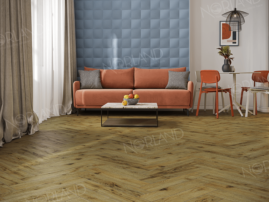 Ламинат Norland Herringbone Elegant Strong Дуб Скай LF304-14