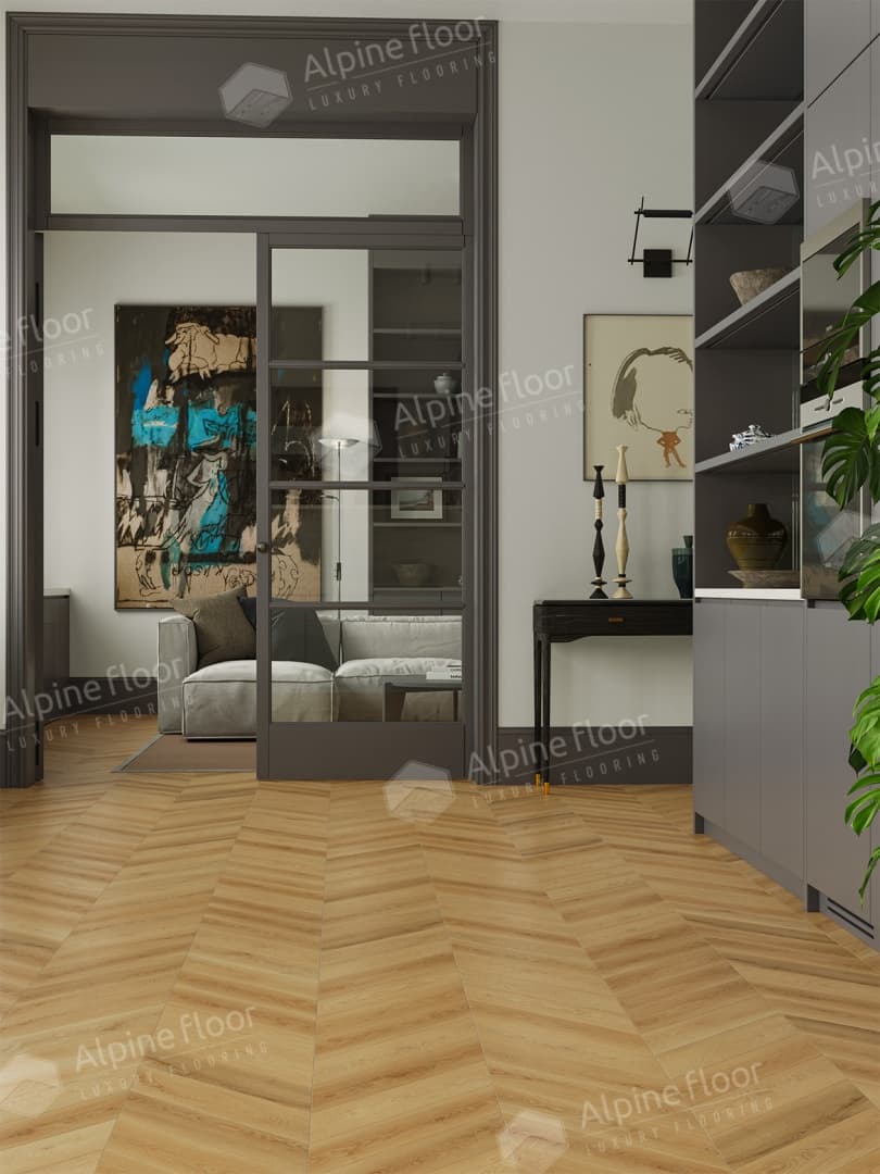 Ламинат Alpine Floor Original CHEVRON ART Дуб Олимп LF109-05